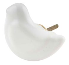 White Little Bird Pattern Cabinet Knobs